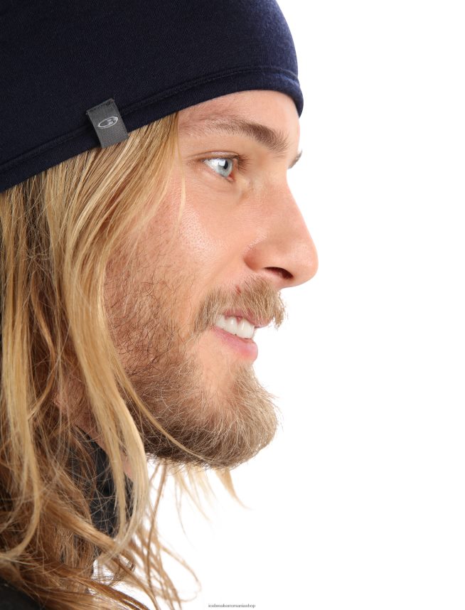 Icebreaker accesorii cireș/blumarin la miezul nopții unisex beanie de buzunar din merino DL46T448