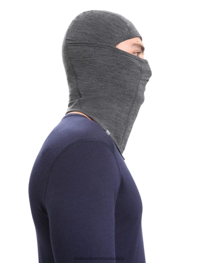 Icebreaker accesorii jet heather unisex balaclava merino apex DL46T328