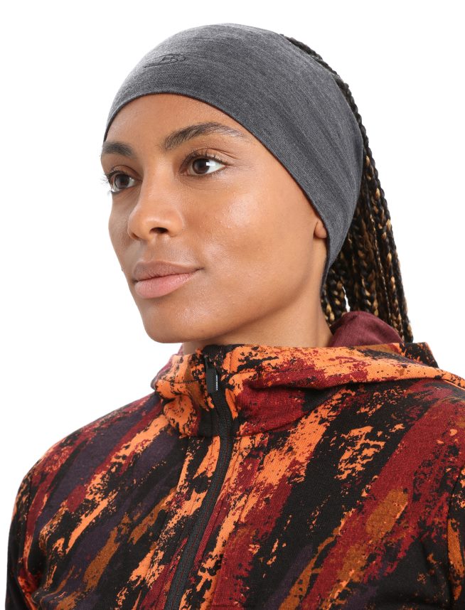 Icebreaker accesorii jet heather unisex bentita merino chase DL46T454