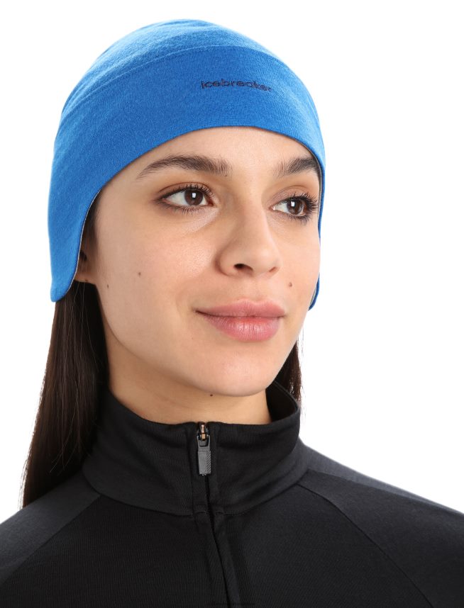 Icebreaker accesorii lazurit/eter unisex beanie merino quantum DL46T472