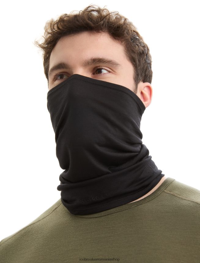 Icebreaker accesorii negru unisex cool-lite merino flexi chute DL46T324