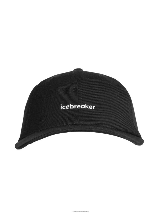 Icebreaker accesorii negru unisex pălărie din merino cu 6 panouri DL46T321
