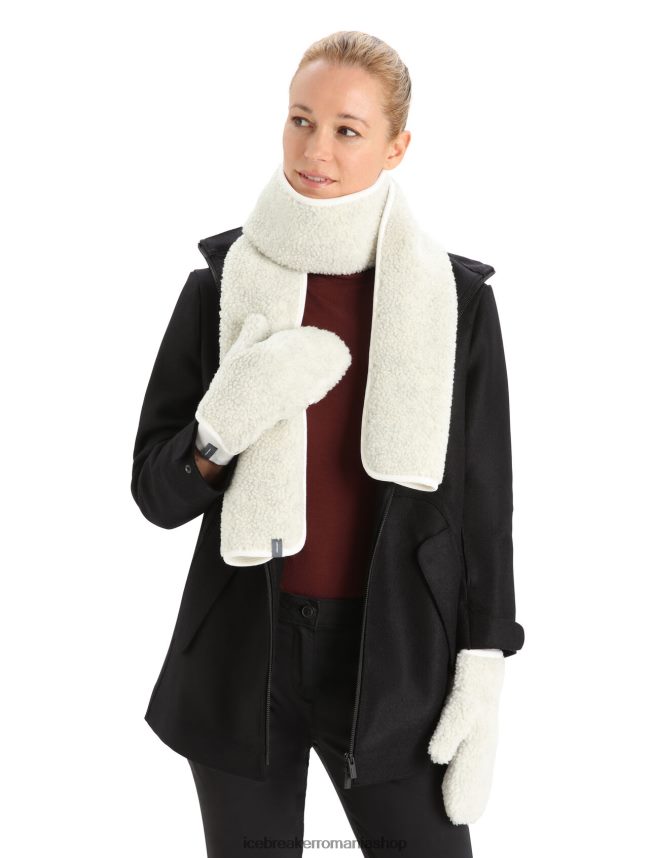 Icebreaker îmbrăcăminte ecru erica unisex mănuși din merino realfleece cu pile înalte DL46T305