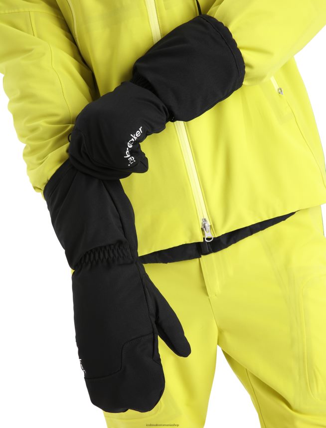 Icebreaker îmbrăcăminte negru/ email unisex mănuși de merinoloft DL46T307