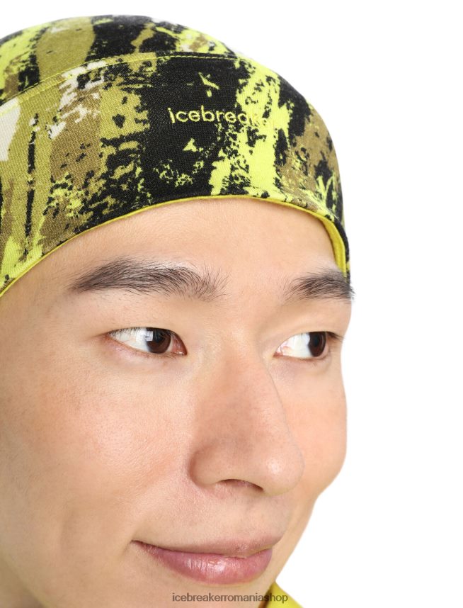 Icebreaker îmbrăcăminte negru/strălucire bărbați merino quantum beanie sedimentary DL46T464