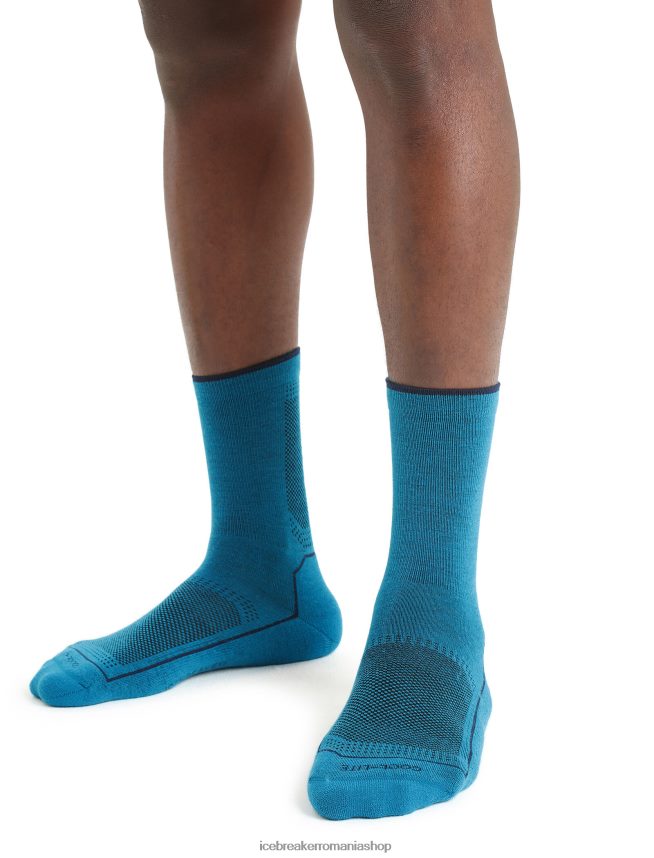 Icebreaker accesorii geo albastru bărbați șosete cool-lite merino hike 3q crew DL46T270