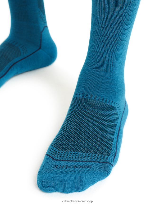 Icebreaker accesorii geo albastru bărbați șosete cool-lite merino hike 3q crew DL46T270
