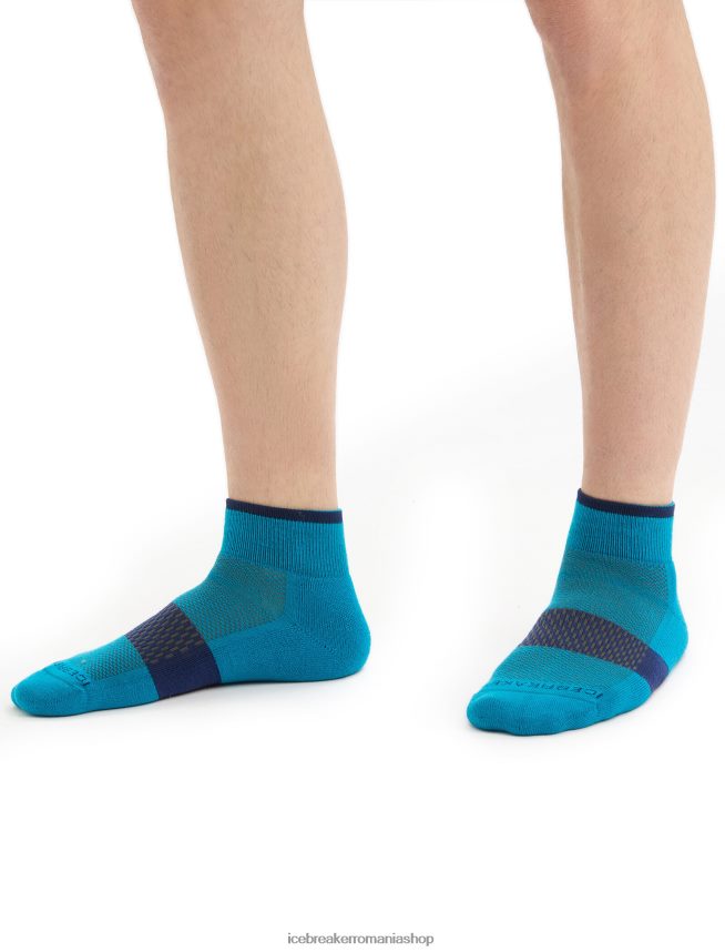 Icebreaker accesorii geo blue/royal navy bărbați mini șosete ușoare din merino multisport DL46T291