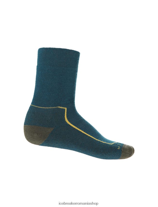Icebreaker accesorii glorie verde/loden bărbați merino hike+ șosete medii pentru echipaj DL46T261
