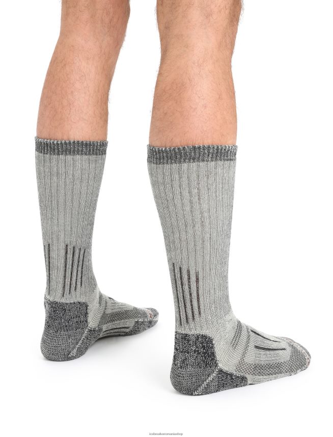 Icebreaker accesorii jet heather/espresso bărbați șosete merino mountaineer la mijlocul gambei DL46T269