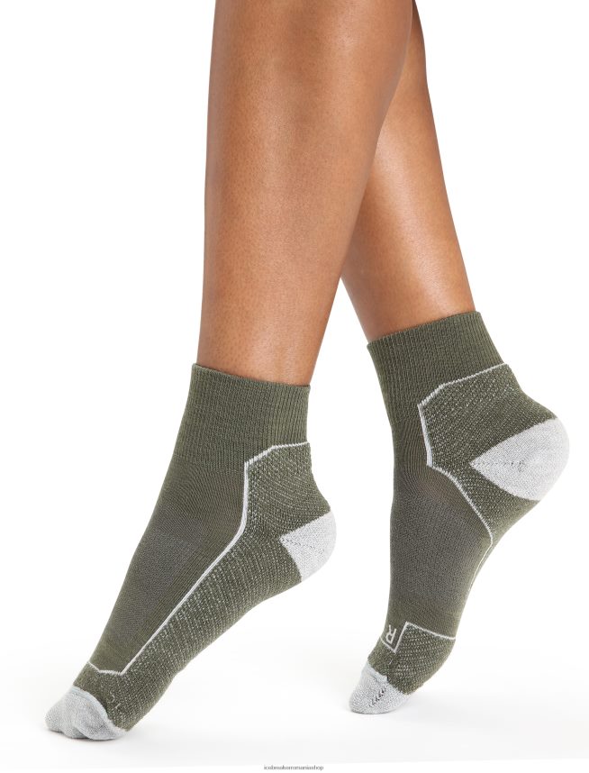 Icebreaker accesorii loden/viscol heather femei merino hike+ șosete mini ușoare DL46T755