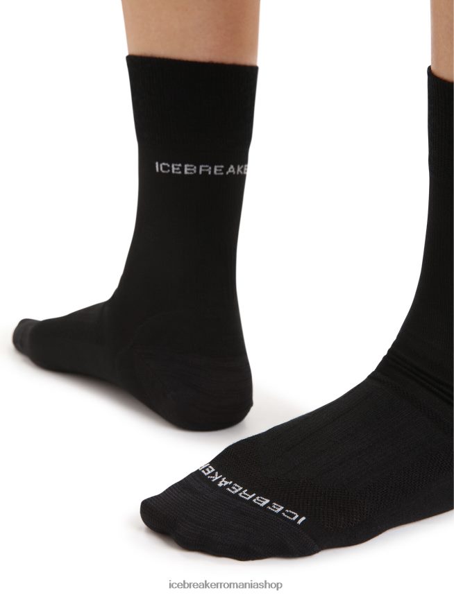 Icebreaker accesorii negru femei șosete merino hike liner crew DL46T793