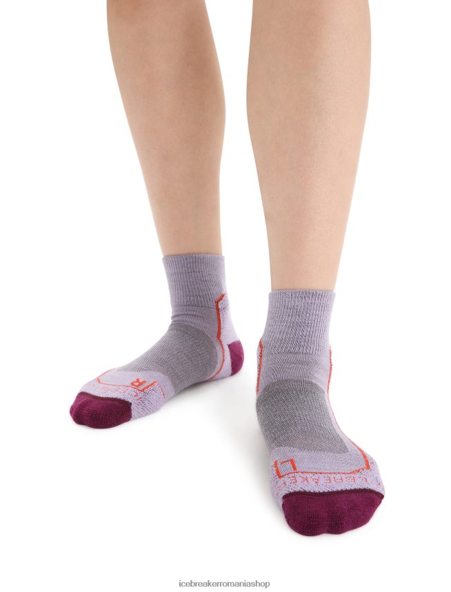 Icebreaker accesorii privire mov/go berry femei merino hike+ șosete mini ușoare DL46T756