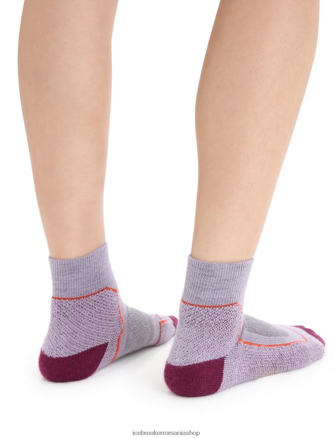 Icebreaker accesorii privire mov/go berry femei merino hike+ șosete mini ușoare DL46T756