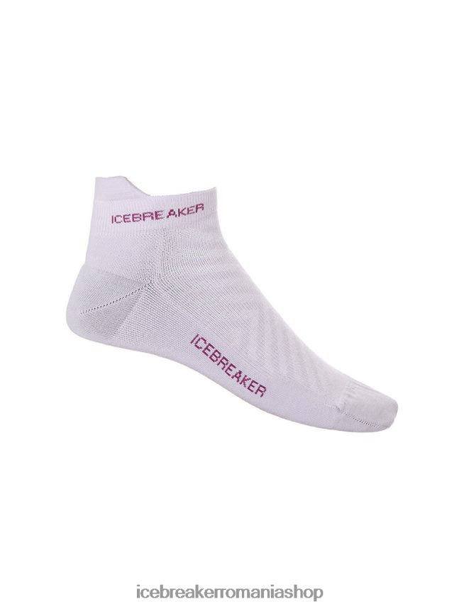 Icebreaker accesorii privire mov/go berry femei merino run+ micro șosete ultraușoare DL46T773