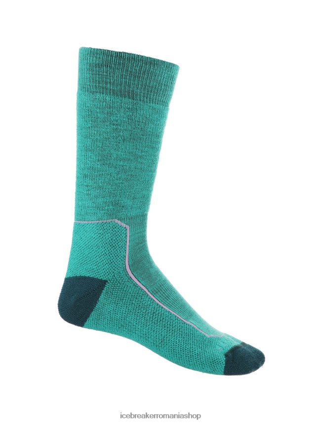 Icebreaker accesorii proaspăt/verde glorie femei merino hike+ șosete medii pentru echipaj DL46T764