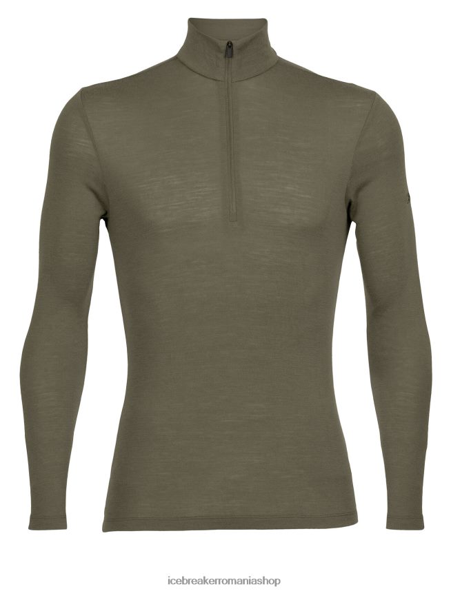 Icebreaker îmbrăcăminte loden bărbați Top termic cu jumătate de fermoar cu mânecă lungă merino 175 DL46T144