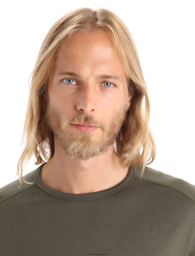 Icebreaker îmbrăcăminte loden bărbați Top termic cu mânecă lungă merino 260 tech DL46T142