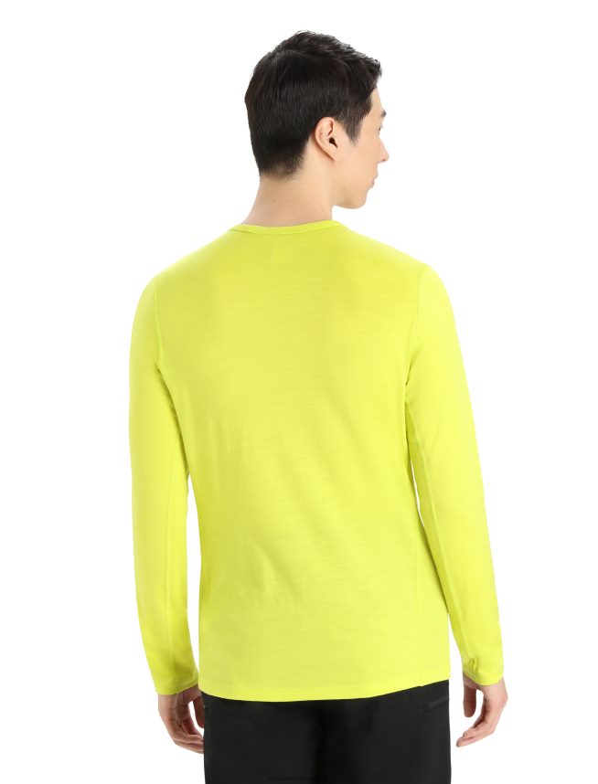 Icebreaker îmbrăcăminte strălucire bărbați Merino 200 Oasis cu mânecă lungă, top termic pentru echipaj DL46T446