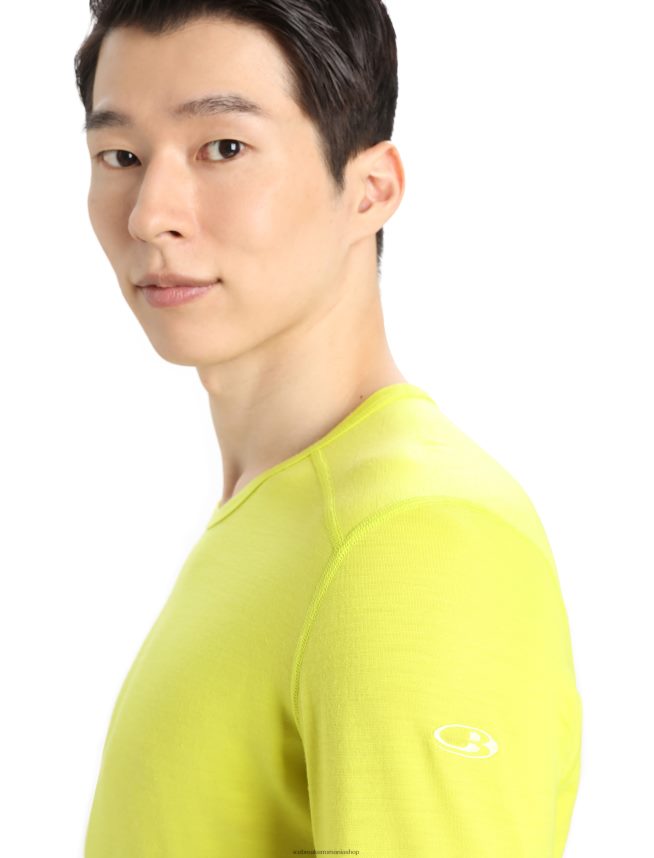 Icebreaker îmbrăcăminte strălucire bărbați Merino 200 Oasis cu mânecă lungă, top termic pentru echipaj DL46T446