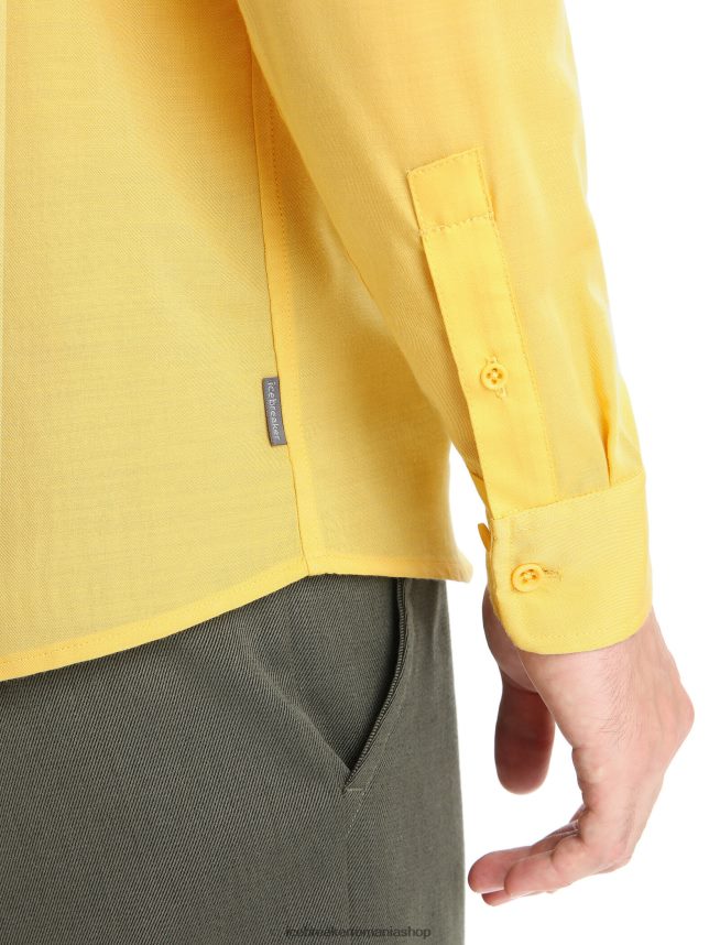 Icebreaker îmbrăcăminte vară bărbați cămașă cu mânecă lungă merino steveston DL46T195