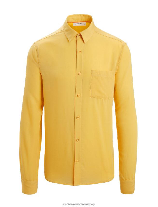 Icebreaker îmbrăcăminte vară bărbați cămașă cu mânecă lungă merino steveston DL46T195