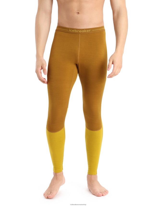 Icebreaker îmbrăcăminte cuișoare/aur tăcut bărbați Jambiere termice din merinos 200 zoneknit DL46T431