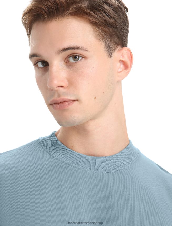 Icebreaker îmbrăcăminte albastru astral bărbați hanorac merino central ii cu maneca lunga DL46T223