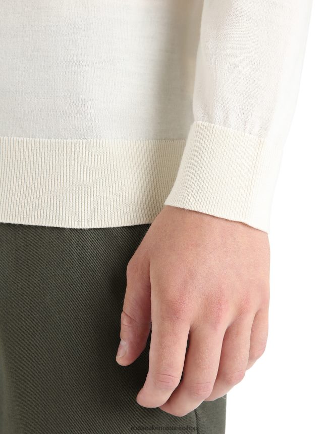 Icebreaker îmbrăcăminte cretă bărbați pulover merino wilcox cu mânecă lungă cu decolteu în V DL46T226