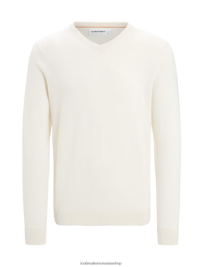 Icebreaker îmbrăcăminte cretă bărbați pulover merino wilcox cu mânecă lungă cu decolteu în V DL46T226