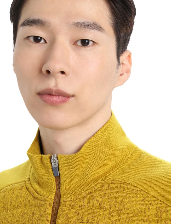 Icebreaker îmbrăcăminte cuișoare/aur tăcut bărbați vestă izolată zoneknit merinos în adâncime DL46T406