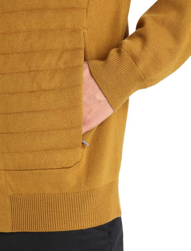 Icebreaker îmbrăcăminte cuișoare bărbați City label zoneknit merinos izolat tricot bomber DL46T418