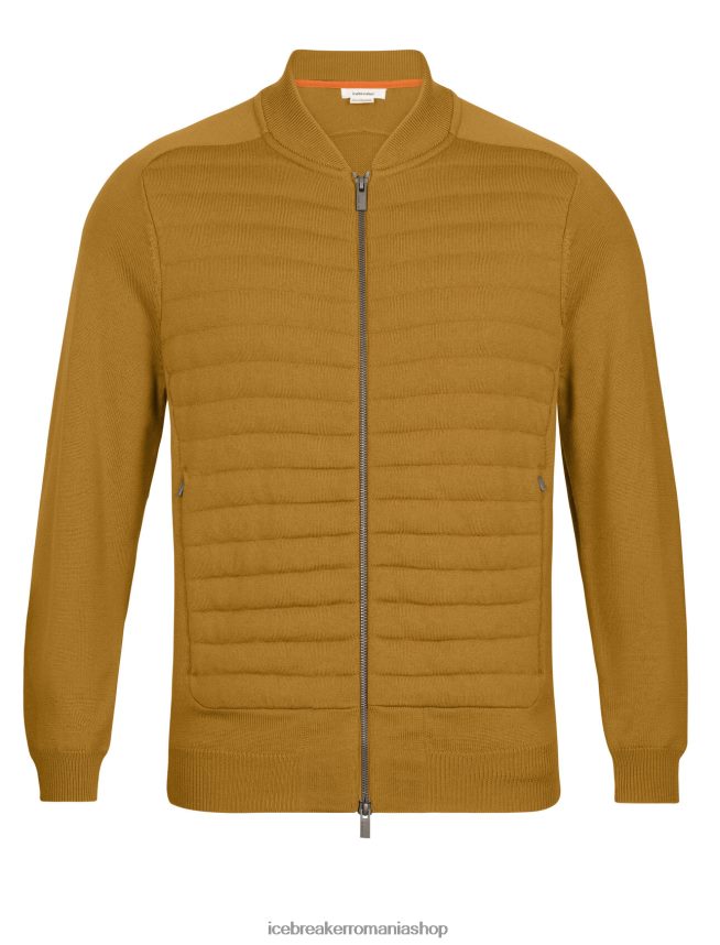 Icebreaker îmbrăcăminte cuișoare bărbați City label zoneknit merinos izolat tricot bomber DL46T418