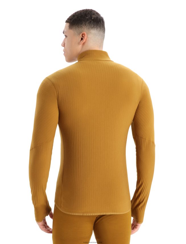 Icebreaker îmbrăcăminte cuișoare bărbați geacă cu fermoar cu mânecă lungă realfleece merino descender DL46T390