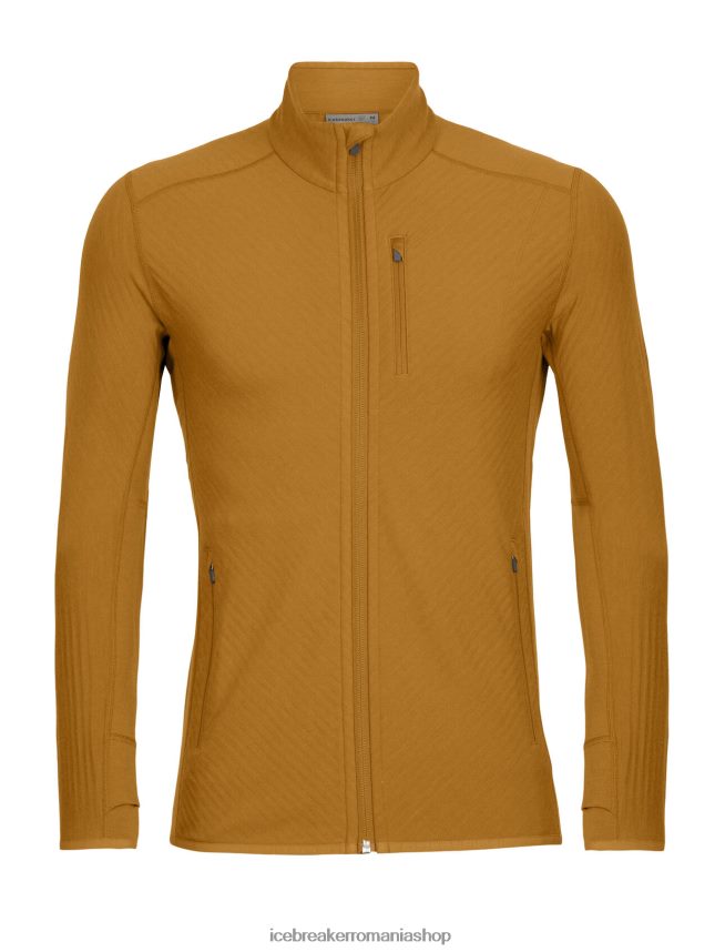 Icebreaker îmbrăcăminte cuișoare bărbați geacă cu fermoar cu mânecă lungă realfleece merino descender DL46T390