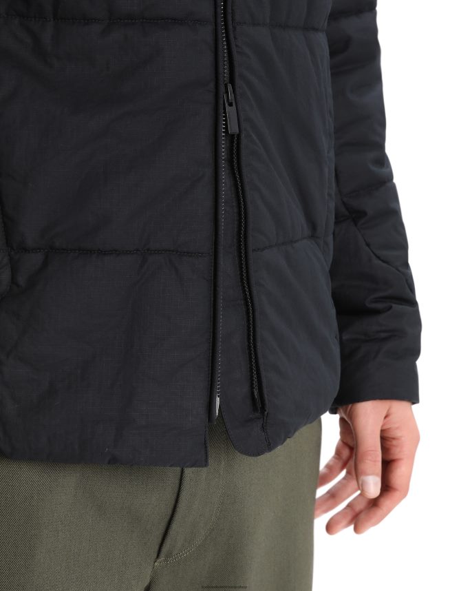 Icebreaker îmbrăcăminte negru bărbați jachetă merinoloft collingwood ii DL46T242