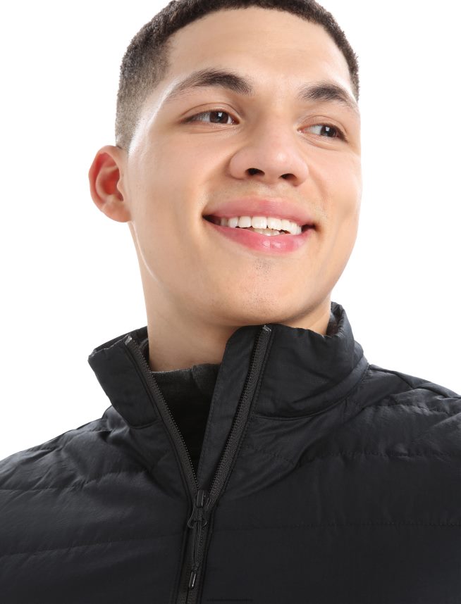 Icebreaker îmbrăcăminte negru/jet heather bărbați vesta merinoloft DL46T239