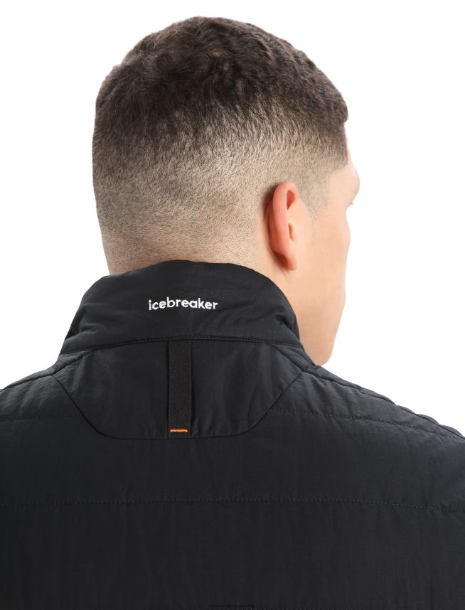 Icebreaker îmbrăcăminte negru/jet heather bărbați vesta merinoloft DL46T239