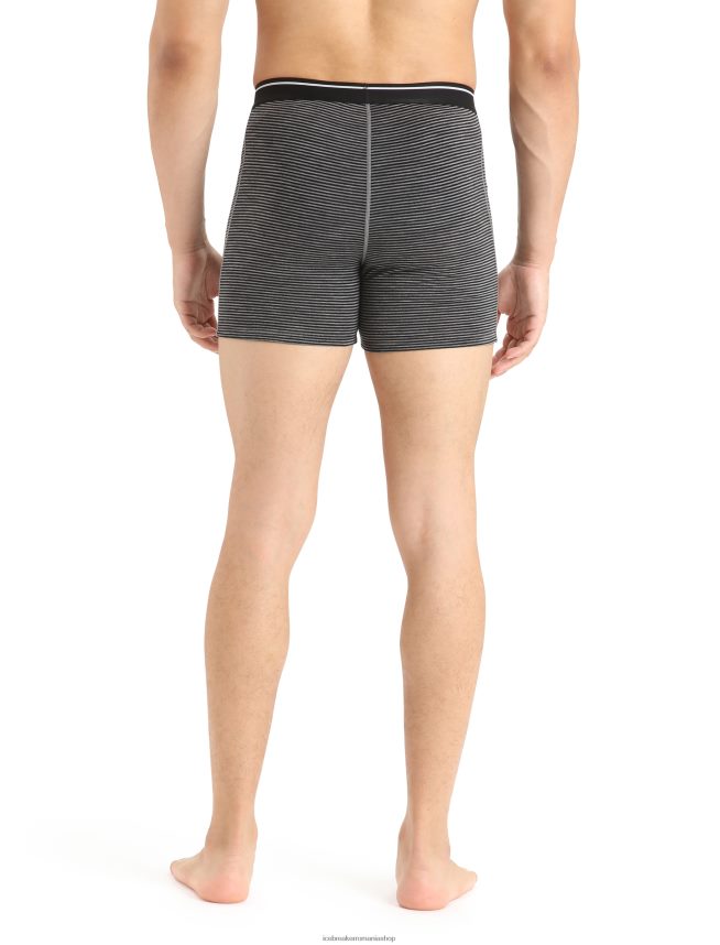 Icebreaker îmbrăcăminte gritstone heather bărbați boxeri din merino anatomica DL46T109
