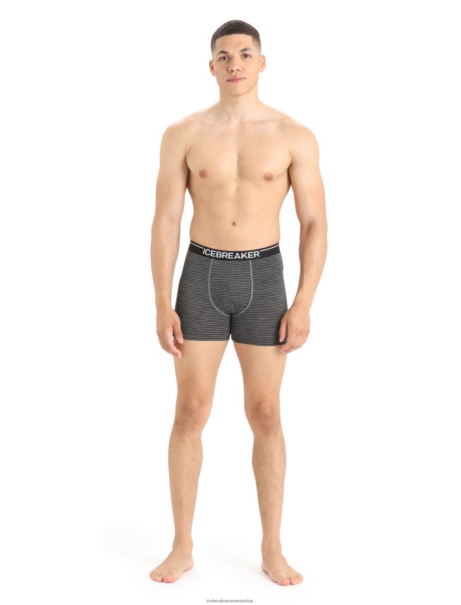 Icebreaker îmbrăcăminte gritstone heather bărbați boxeri din merino anatomica DL46T109