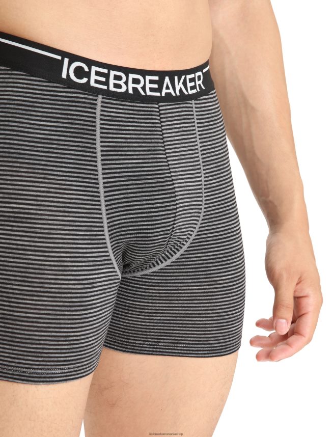 Icebreaker îmbrăcăminte gritstone heather bărbați boxeri din merino anatomica DL46T109