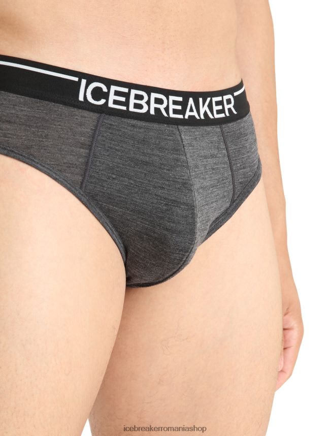 Icebreaker îmbrăcăminte jet heather bărbați slip din merino anatomica DL46T120