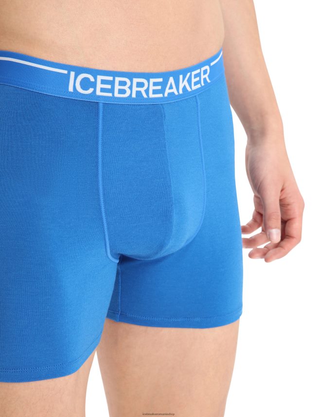 Icebreaker îmbrăcăminte lazurit bărbați boxeri din merino anatomica DL46T111