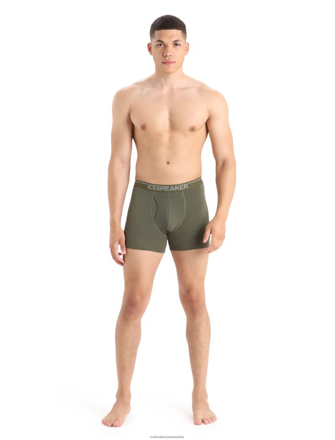 Icebreaker îmbrăcăminte loden bărbați boxeri din merino anatomica cu musca DL46T98