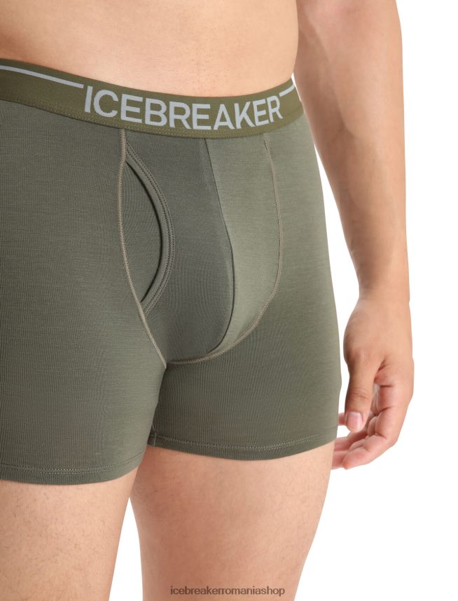 Icebreaker îmbrăcăminte loden bărbați boxeri din merino anatomica cu musca DL46T98