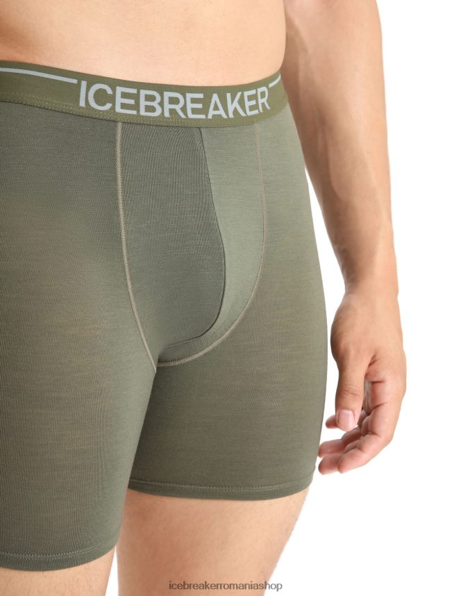 Icebreaker îmbrăcăminte loden bărbați boxeri lungi din merino anatomica DL46T132