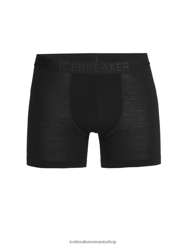 Icebreaker îmbrăcăminte negru bărbați boxeri cool-lite din merino anatomica DL46T101