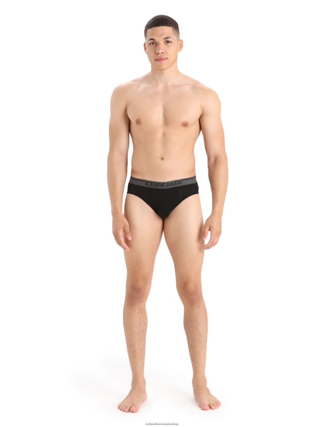 Icebreaker îmbrăcăminte negru bărbați slip din merino anatomica DL46T119