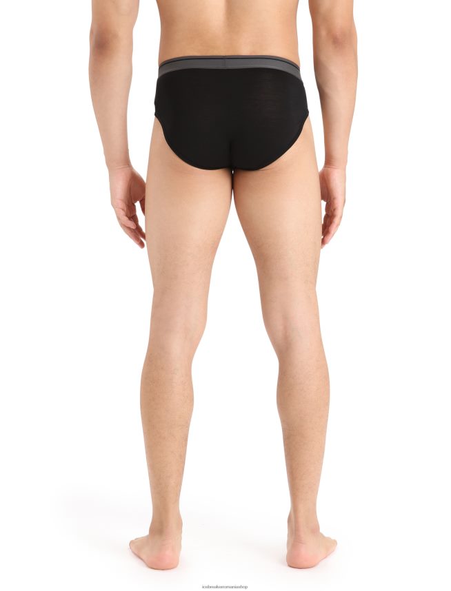 Icebreaker îmbrăcăminte negru bărbați slip din merino anatomica DL46T119