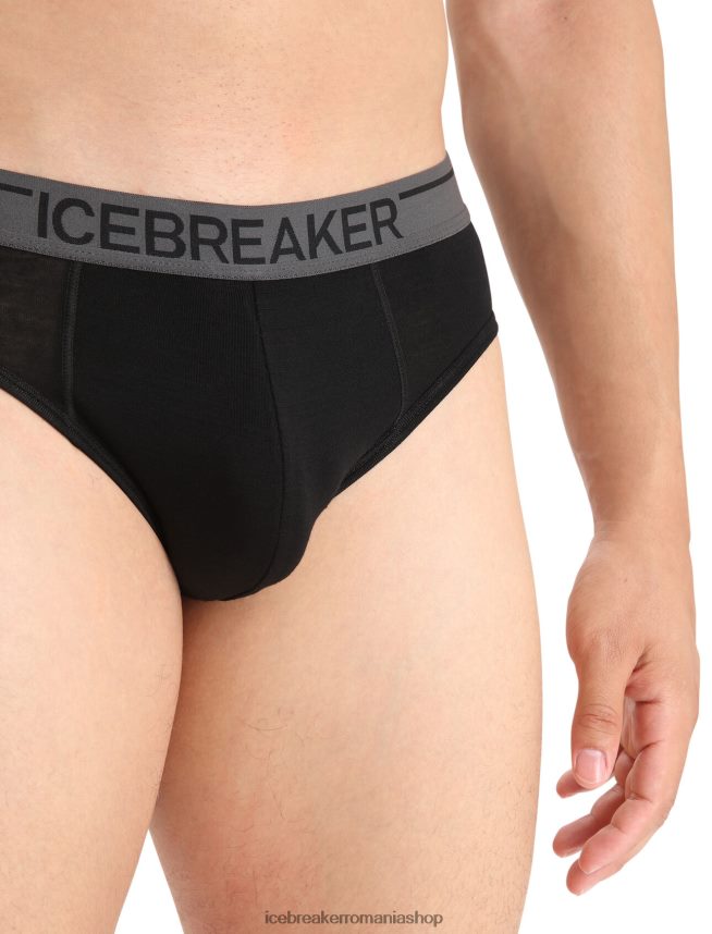 Icebreaker îmbrăcăminte negru bărbați slip din merino anatomica DL46T119